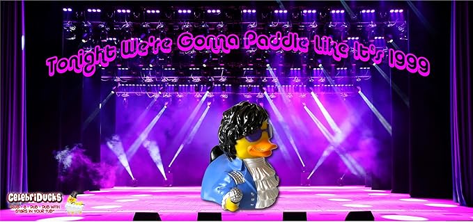 CelebriDucks - Paddle Like It's 1999 - Floating Rubber Ducks - Collectible Bath Toy Gift for Kids & Adults of All Ages