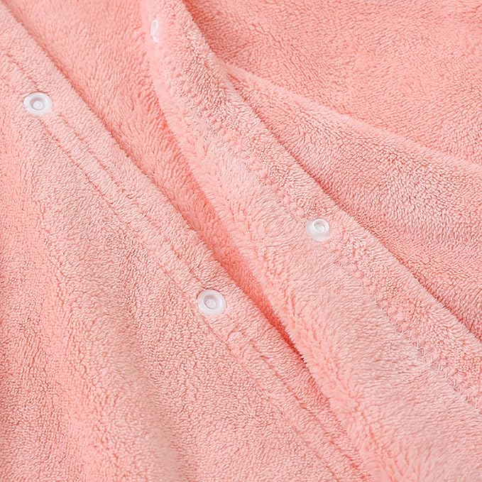 ROMASA Baby Hooded Bath Towel Ultra Soft and Absorbent Toddlers Bathrobe Newborn Blanket Shower Gifts (Pink Mouse)