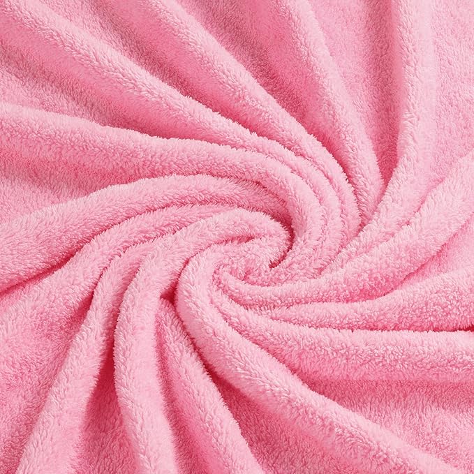 Personalized Baby Towels for Newborn Custom Embroidery Name Hooded Baby Bath Towels for Boy Girl Newborn Essentials Must Haves Shower Gift Soft Coral Velvet 30"x30" (Pink)