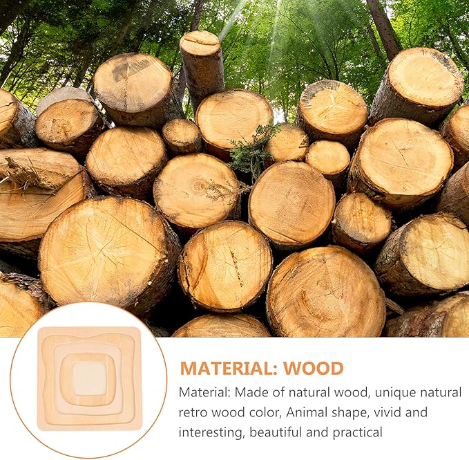 jojofuny Wooden Multi Layered Puzzles, Life Cycle of Butterfly, Cartoon Montessori Toy DIY Puzzle Early Educational Toy for Children Kids