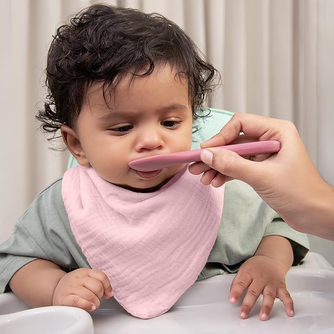 Muslin Baby bibs for drooling and teething, 100% cotton, Bibs for baby girl, Muslin bibs for boys (8 Pack)