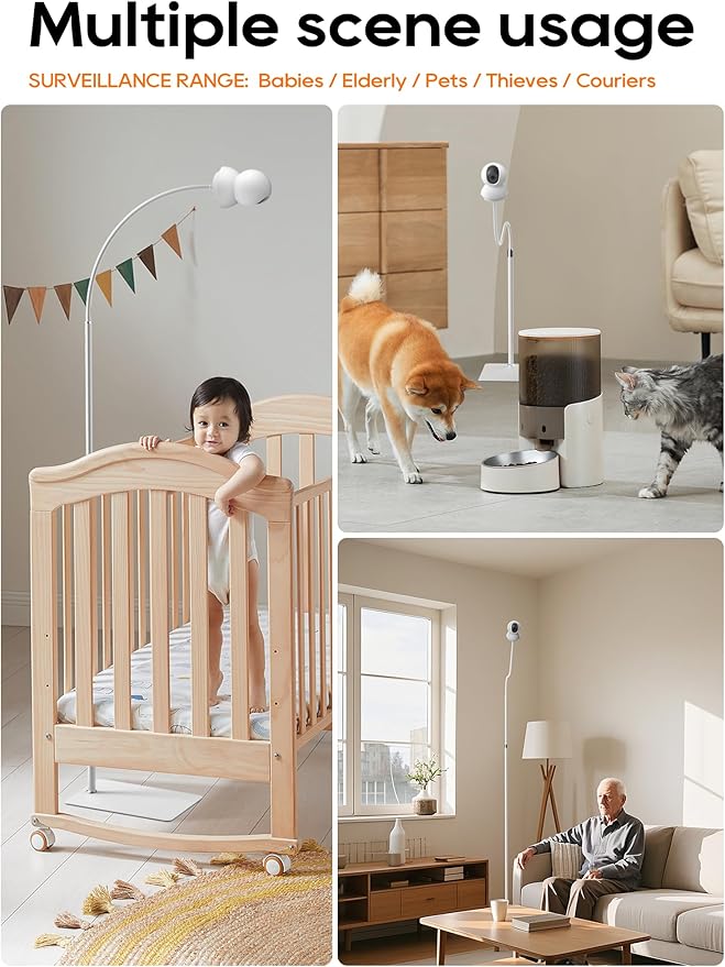 81Inch Baby Monitor Stand, Compatible with Tapo Hello Baby Nanit Pro Kasa