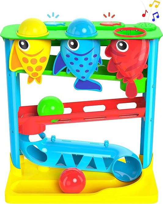 Move2Play, Feed The Fish | Interactive Baby & Toddler Toy | 1, 2+ Year Old Gift & Birthday Present | Boys & Girls Babies Ages 6, 7, 8, 9, 10, 12, 18, 24+ Months Old