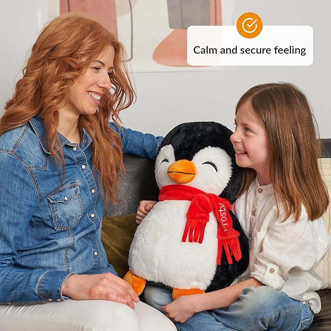 ODOXIA Big Weighted Penguin 5lb for Anxiety | Stuffed Plush for Kids, Adults | Weighted Animals, Plushies