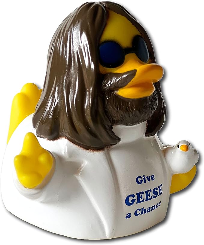 CelebriDucks - Give Geese A Chance - Floating Rubber Ducks - Collectible Bath Toy Gift for Kids & Adults of All Ages