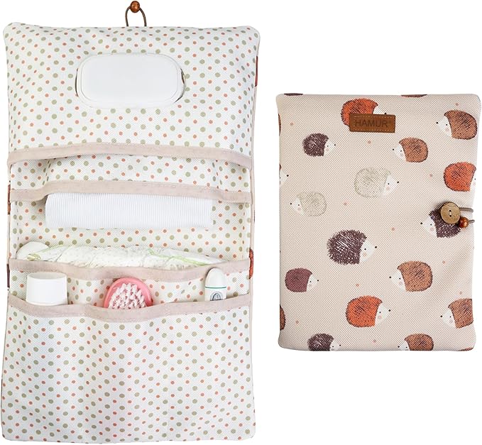 HAMUR Baby Diaper Bag Organizer – Travel-Friendly, Compact & Foldable | Stroller Pouch for Newborn Essentials – Must-Have for Boys & Girls (URchin)