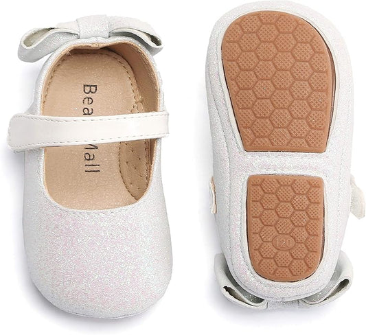 Soft Sole Baby Shoes - Infant Baby Walking Shoes Moccasins Rubber Sole Crib Shoes