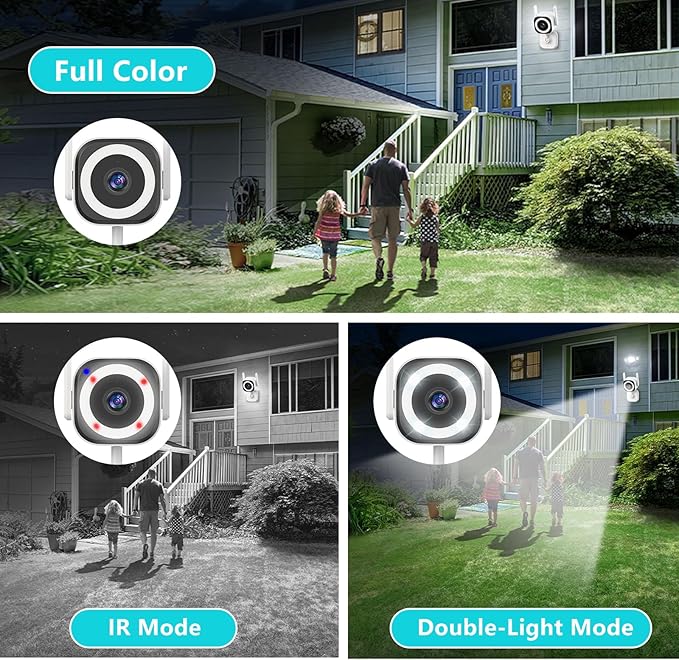 2K Camera for Home Security, 5G Outdoor/Indoor Security Cameras, Baby Monitor Camera for Pet/Babies/Room/Cat/Dog/Nanny/Elder, IP66 Waterproof, 3 Night Vision, Alarm Siren, 24/7 SD Recordings/Cloud