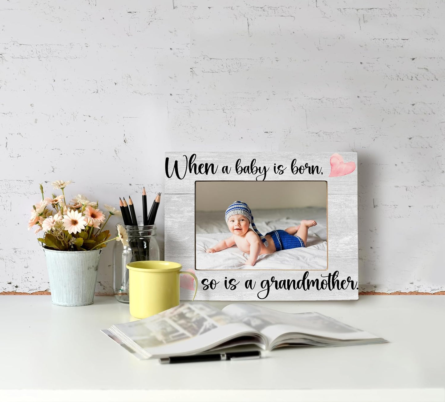 First Time Grandma Gifts, New Grandma Gifts First Time 2025, Grandma Frame, When a Baby is Born So is a Grandmother, Picture Frame, Photo Frame 8X10