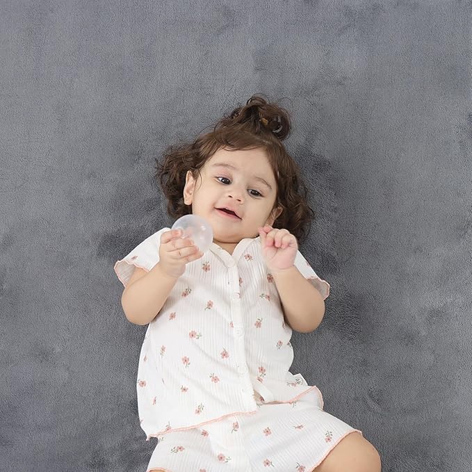 1.3" Thick Baby Bedside Floor Mat for Bedroom, Basic Padded Foam Soft Plush 2x6 Runner Rug with Non Slip Cushioned for Nursery Playroom (Dark Grey)