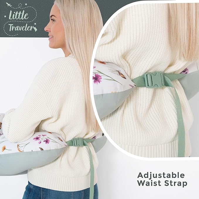 New Inflatable Breastfeeding Pillow & Travel Nursing Pillow for Baby Girl and Boy - Portable Travel Nursing Pillows for Breastfeeding