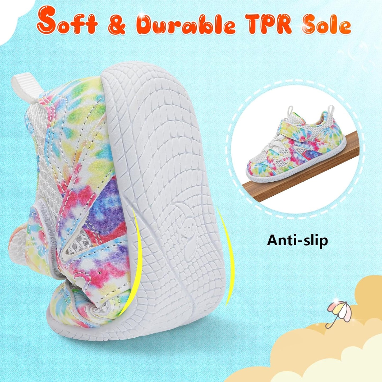 LeIsfIt Baby Shoes Boys Girls First Walking Shoes Non-Slip Toddler Breathable Sneakers Infant Sneakers