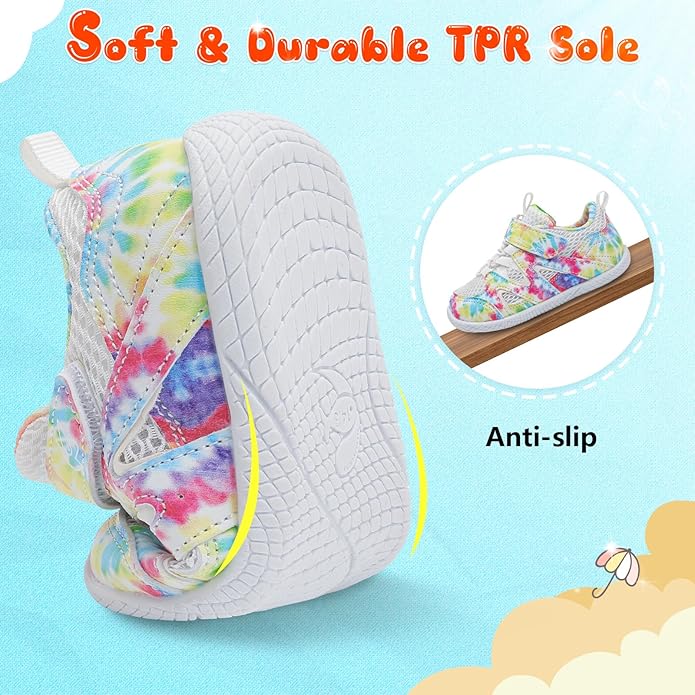 LeIsfIt Baby Shoes Boys Girls First Walking Shoes Non-Slip Toddler Breathable Sneakers Infant Sneakers