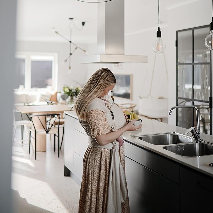 mushie 100% Silicone Baby Pacifier Clip BPA Free | Eva (Iron)