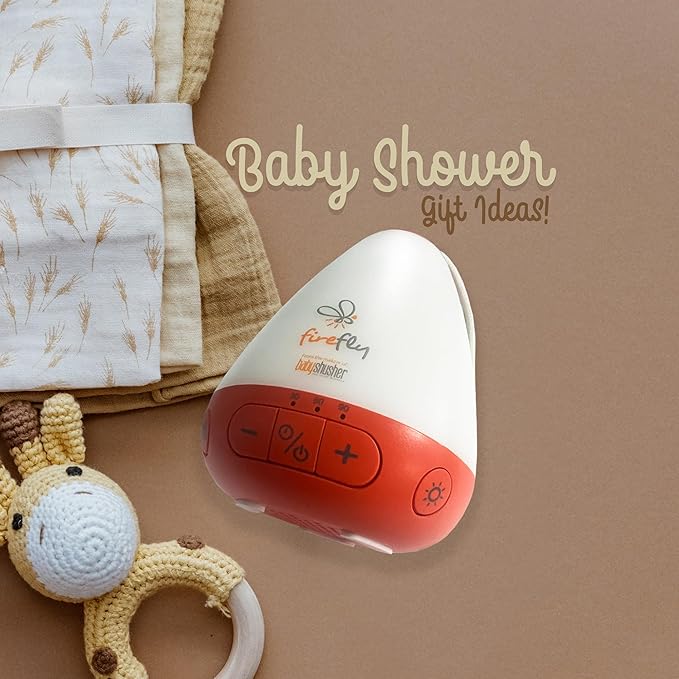 Baby Shusher Firefly Baby Soother for Crying Babies with Nightlight - White Noise Sound Machine, Baby Soother for Sleeping, Newborn Essentials for Crib, USB Rechargeable - 1 Count