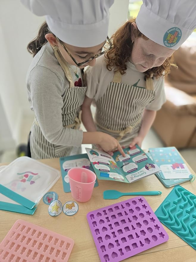 Tovla Jr. Ultimate Gummy-Making Kit for Kids – Real Fun DIY Candy Kit, STEM Activity for Ages 4+, Visual Learning Gummy Molds & Tools