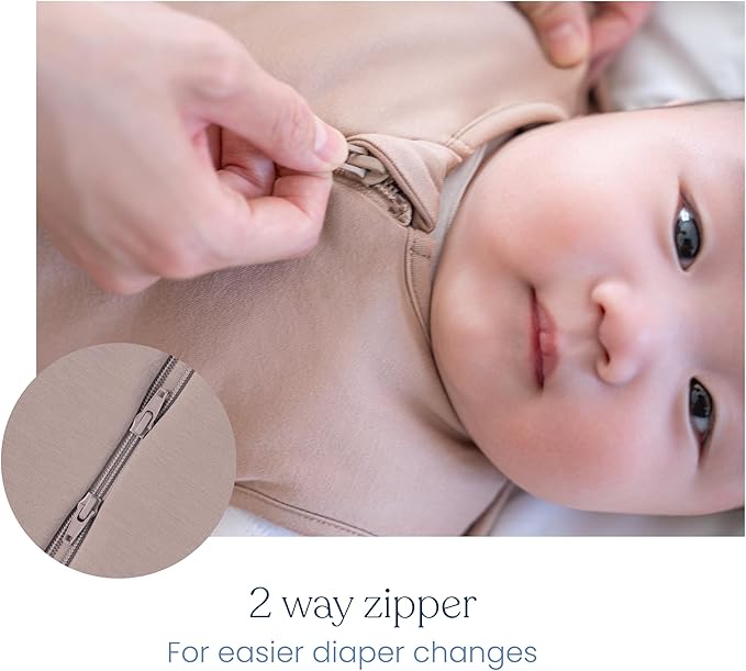 HALO SleepSack SuperSoft Swaddle, Cozy Bamboo Viscose, 3-Way Adjustable Swaddle, 2 Way Zipper, 2 TOG