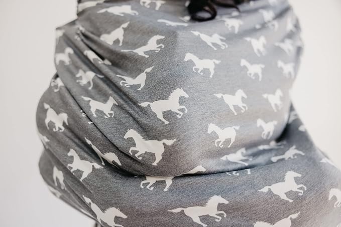 Copper Pearl Multi-Use Cover: Car Seat Covers, Nursing Cover, and Stroller Cover for Sun - Stretchy Fabric, All-Season Use, Stylish Designs, Easy Access for Moms - Colt