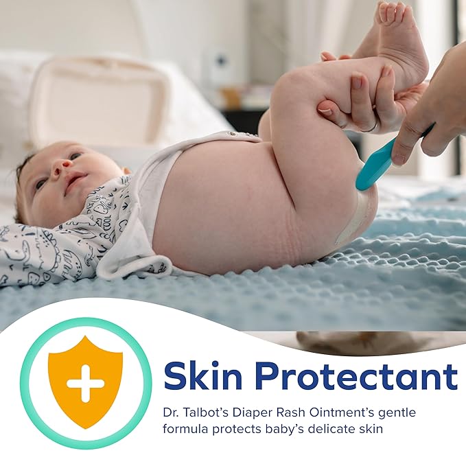 Dr. Talbot's Baby Diaper Rash Ointment - 16 oz - Zinc Oxide Skin Protectant with Peruvian Balsam - Treats and Prevents Rash