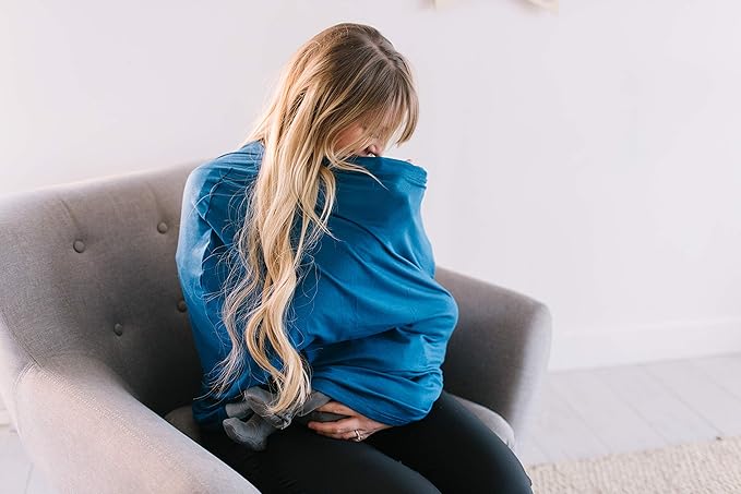 River Copper Pearl Multi-Use Cover: Car Seat, Nursing, Stroller Cover - Stretchy Fabric, All-Season, Stylish Designs, Easy Access for Moms