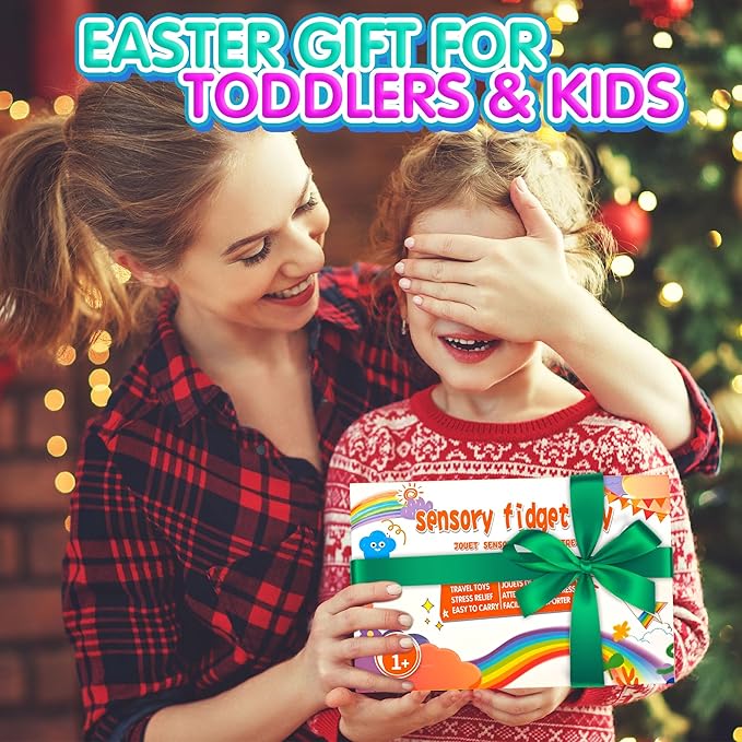 2PC Pink Dinosaur Color Sorting Sensory Toys, Montessori Toys for Toddler Girl Fine Motor Skill Game Learning Activities Quiet Calm Down Fidgets for Classroom Stocking Stuffers for 3 4 5 Year Old