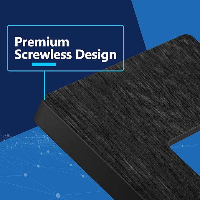 LIDER Brushed Finish Decorator Switch Cover, Screwless Wall Plate, Mid-Size 1-Gang 4.88" x 3.11", Unbreakable Polycarbonate Thermoplastic, UL Listed, LSWP-31M-BBK10P, Brushed Black, 10 pack