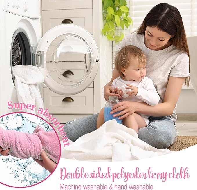 Custom Hooded Bath Towel with Name, Personalized Highly Absorbent Bunny Towels, Baby Bath Towels for Girls Boys, Brithday for Baby, Toddler, Newborn (Piglet-Pink)