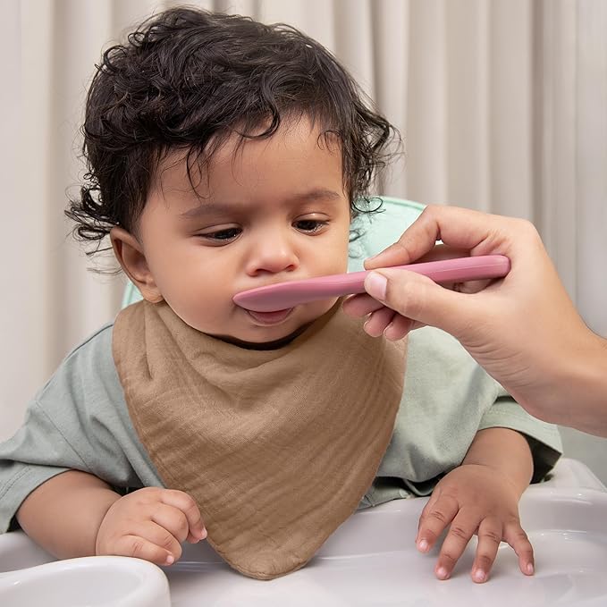 Muslin Baby bibs for drooling and teething, 100% cotton, Bibs for baby girl, Muslin bibs for boys (8 Pack)