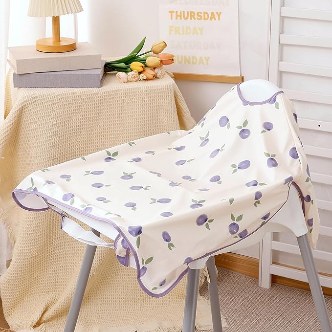 Happy Flute Long Sleeve Baby Bib-Mess Proof Baby Feeding Bibs with Adjustable Design for Babies during Eating or Highchair