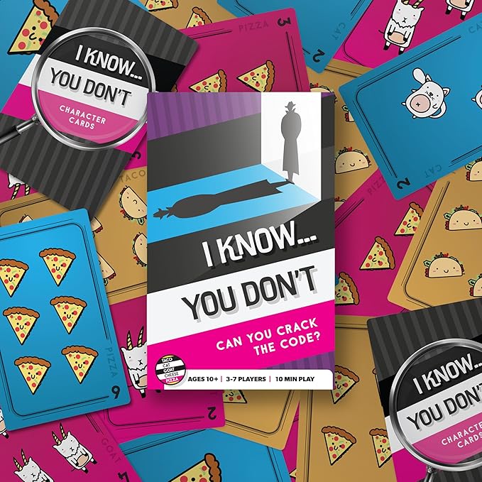I know... You Don't Strategic Card Game for Family Game Night by Taco Cat Goat Cheese Pizza | Easy to Learn | Fast 10 Minute Rounds | Fun for Kids, Teens, and Adults | 3 - 7 Players
