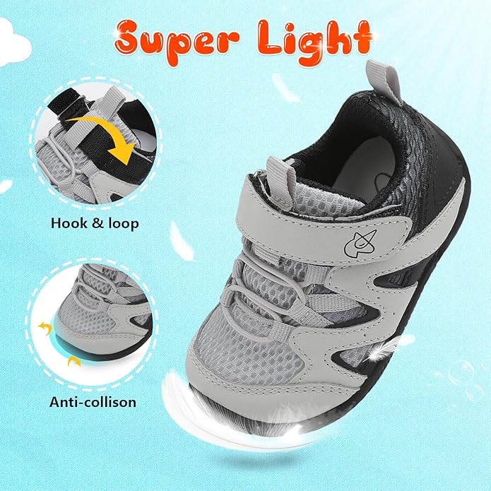 LeIsfIt Baby Shoes Boys Girls First Walking Shoes Non-Slip Toddler Breathable Sneakers Infant Sneakers