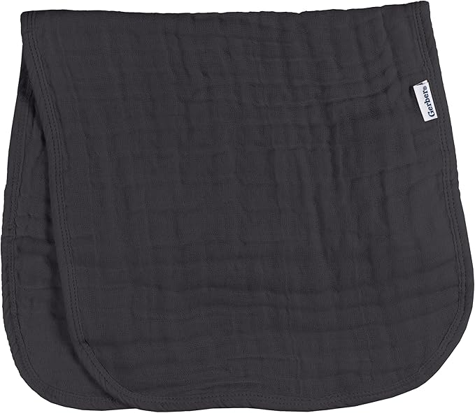 Gerber Baby Unisex Muslin Burp Cloths 72-Pack, Multi Blues Browns, Large Size 20" x 10"