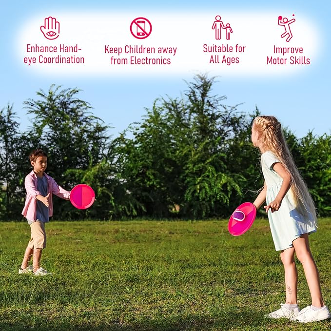 Toss and Catch Ball Game - Ideal Outdoor Beach, Pool & Yard Toy for Toddlers and Kids Ages 4, 5, 6, 7, 8+, Perfect for Boys Girls - Great Birthday Gift & Easter Basket Stuffer