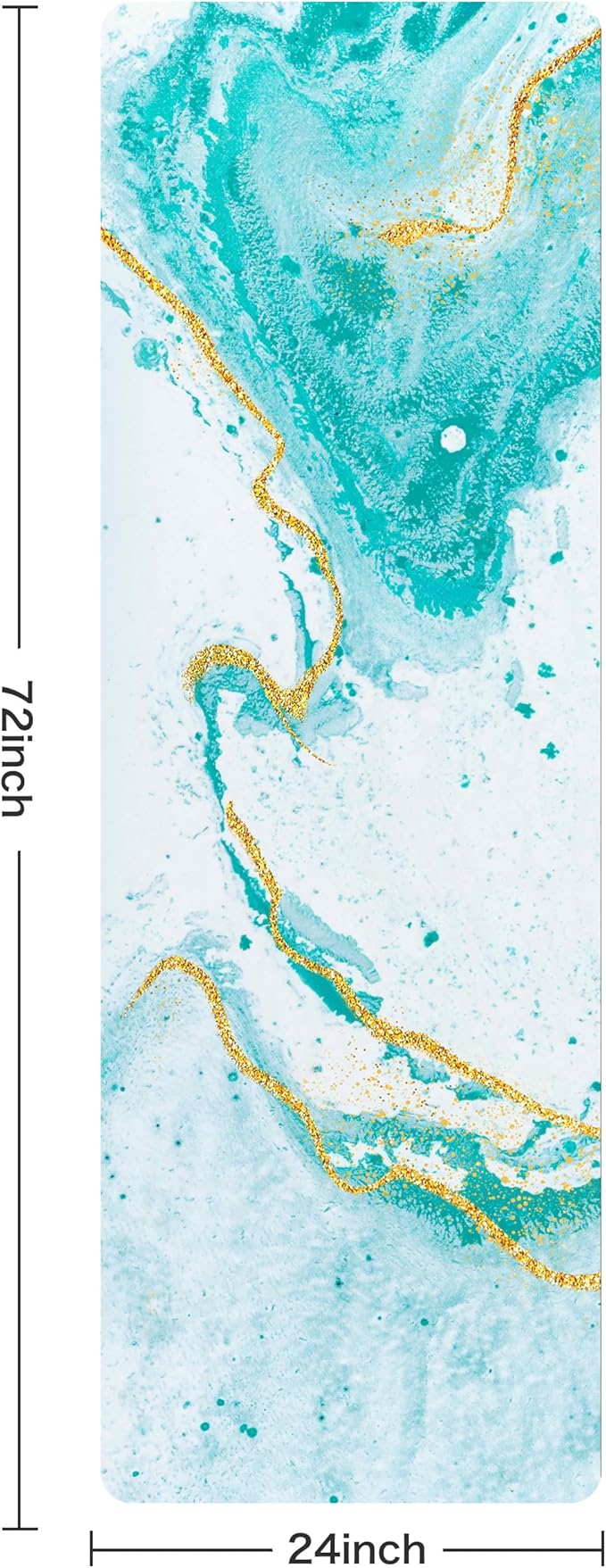 Non Slip Yoga Mat TPE Workout Mat for Men Women, Thick Workout Mat with Carrying Strap, Fitness Mats for Exercise, Yoga, Fitness, Pilates, Floor Workouts (72" x 24" x 6mm)