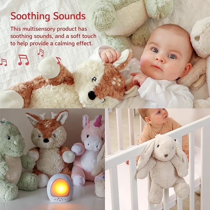 Cloud b Sound Machine with White Noise Soothing Sounds | Record Parent Voice | Adjustable Settings | LoveLight Buddies - Billy Bunny