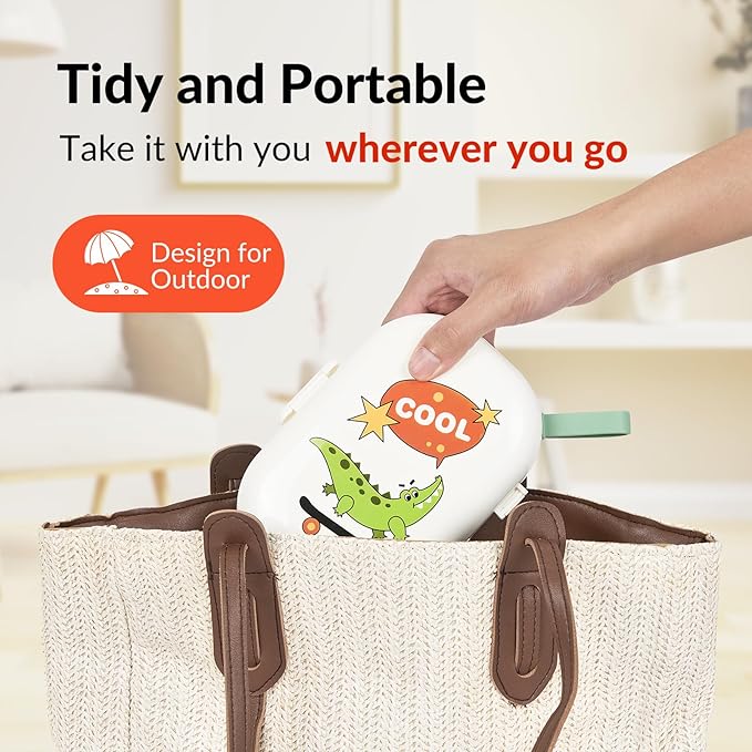 Portable 6 in 1 Travel Kit, Baby Travel Essentials, Bottle Brush Set, Silicone Brushes, Nipple & Straw Cleaner, Soap Dispenser, Storage Box & Drying Rack