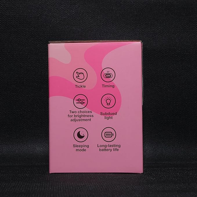 Ammonite Hippo Night Light, Cute Hippopotamus Lamp for Kids, Soft Silicone Nursery Nightlight LED Touch Light, Kids Bedroom Decor as Xmas Birthday Gifts