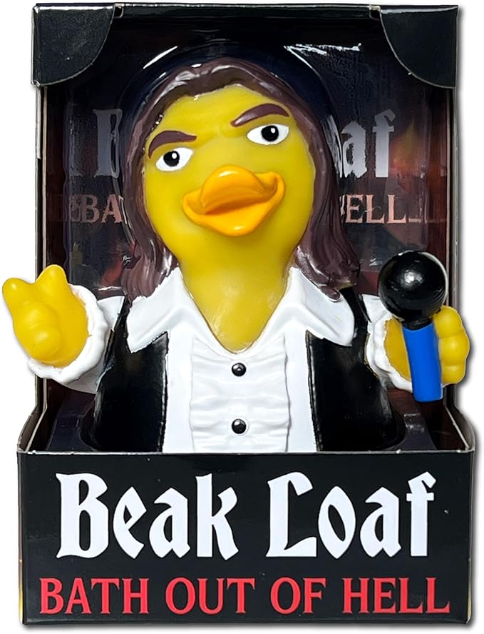 CelebriDucks - Beak Loaf - Bath Out of Hell - Floating Rubber Ducks - Collectible Bath Toy Gift for Kids & Adults of All Ages