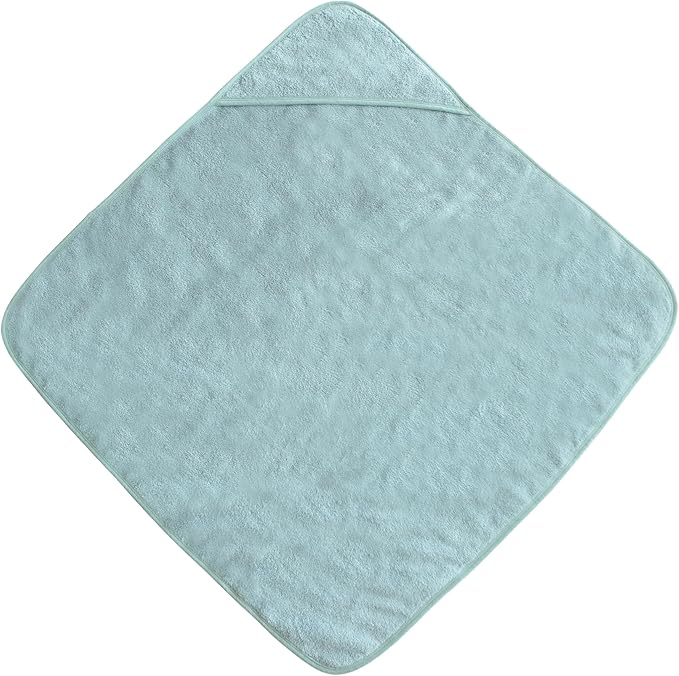 mushie Baby Hooded Towel | Organic Cotton (Sea Mist)