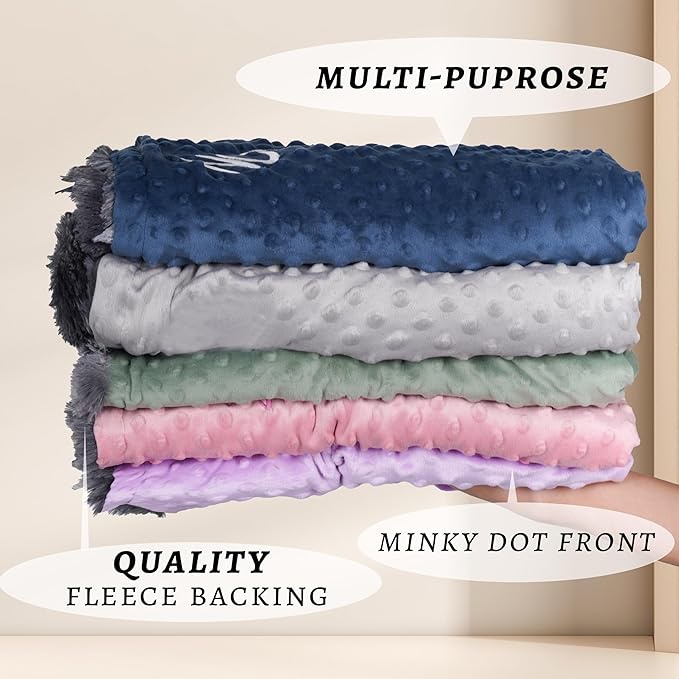 Personalized Baby Blanket Customized Baby Blanket with Name, Custom Embroidered Blanket for Boys & Girls, Soft Minky dot Keepsake Newborn Swaddle, Personalized Baby Gifts for Baby Showers (Baby)