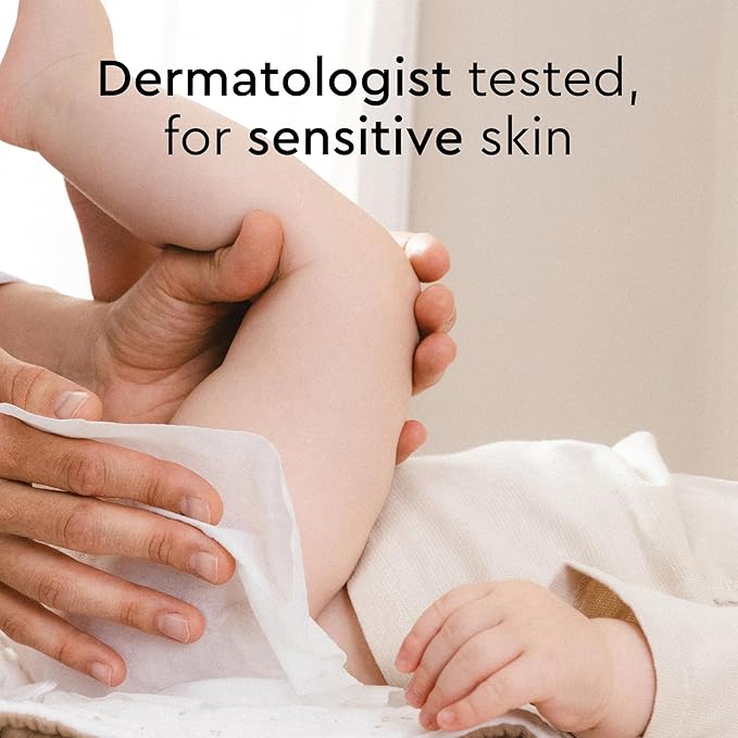 LILLYDOO Baby Wipes with 99% Water – Unscented, Hypoallergenic, Plant-Based, Strong & Plastic-Free, Compostable, 12 resealable Packs x 72 (864 Wipes Total)