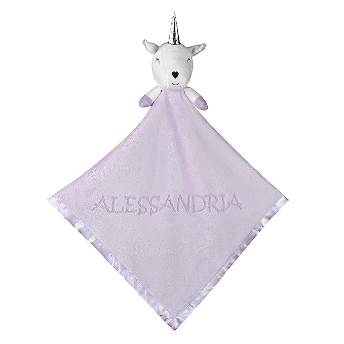 Custom Catch New Baby Gift for Girl - Personalized Blanket with Name - Newborn or Infant, Purple
