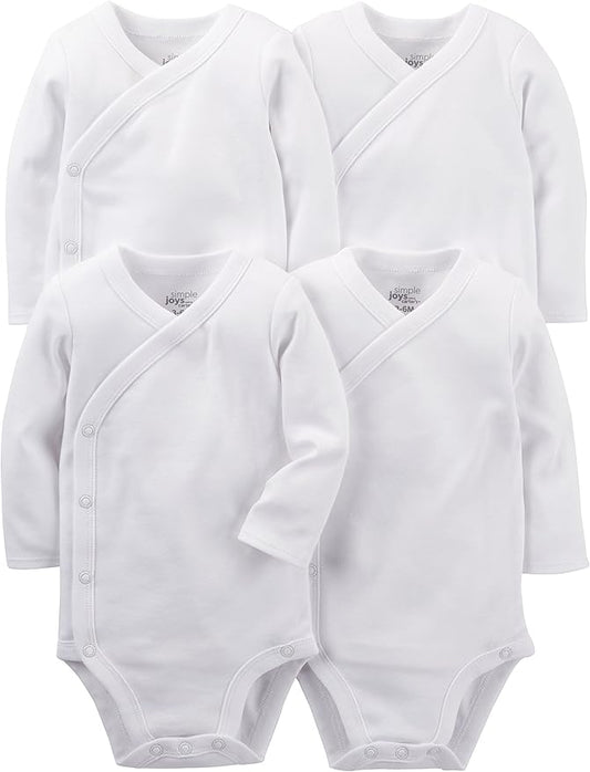 Simple Joys by Carter's unisex-baby 4-pack Side Snap Bodysuit