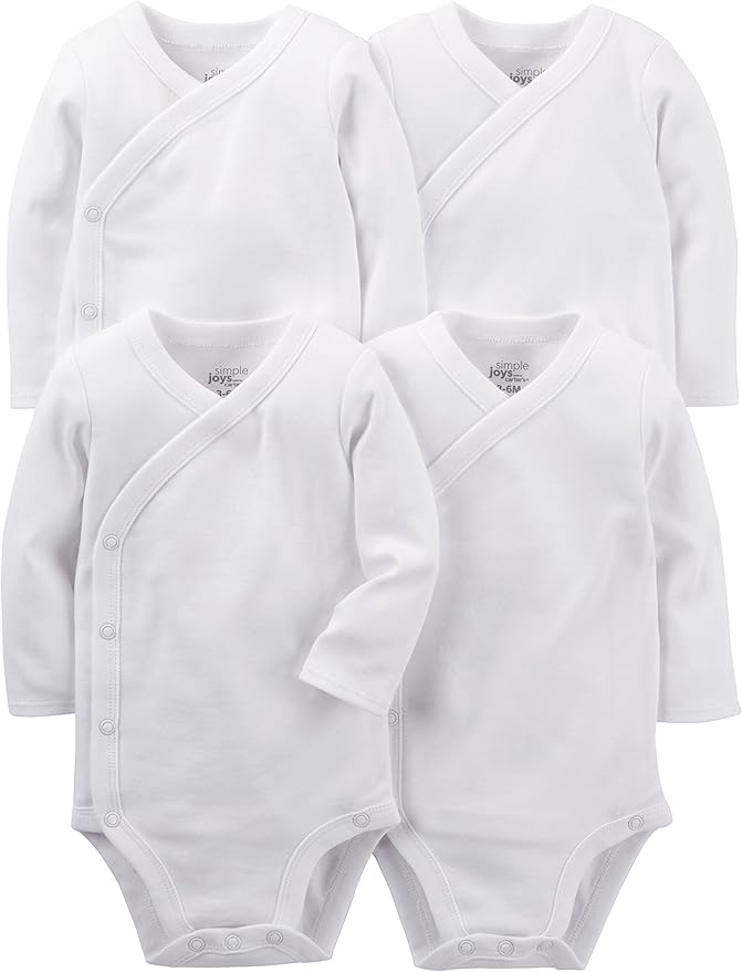 Simple Joys by Carter's unisex-baby 4-pack Side Snap Bodysuit