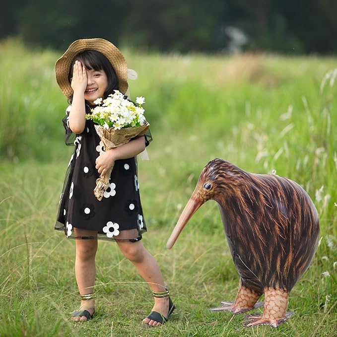 Jet Creations 18" L Inflatable Kiwi Bird – Realistic Brown Wildlife Animal Figure, New Zealand Flightless Bird Toy for Kids, Party Decorations, Pool Float, Home & Yard Décor, Educational Gift