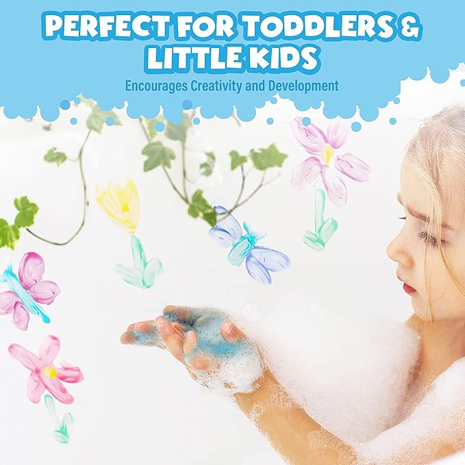 Tub Works® Bath Paint Soap Bath Toy, Pastel 6 Pack | Non-Toxic | Washable Bathtub Paint for Finger Painting on Tub Walls | Ideal Toddler Bath Toys for Creative Play | Easy to Clean, Fun Paint Soap