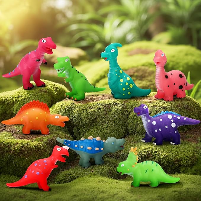 Color Changing Dinosaur Bath Toys: Mold Free No Hole Bathtub Toys - Kids Dinosaur Toys for 2 3 4 5 Year Old Boys Girls Toddler
