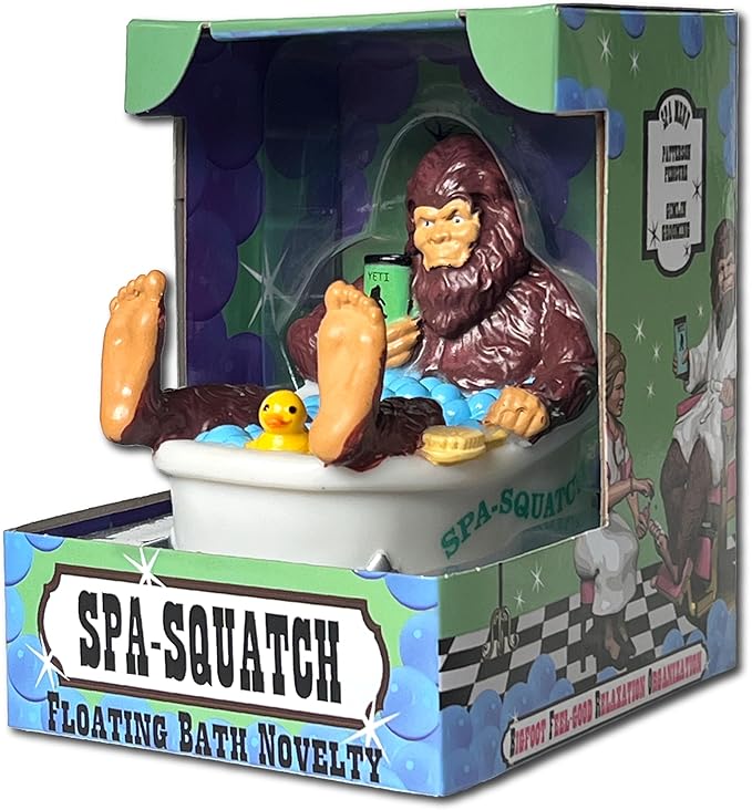 CelebriDucks - Spa-Squatch - Tubs Gone Wild Floating Bath Novelty - Collectible Bath Toy Gift for Kids & Adults of All Ages