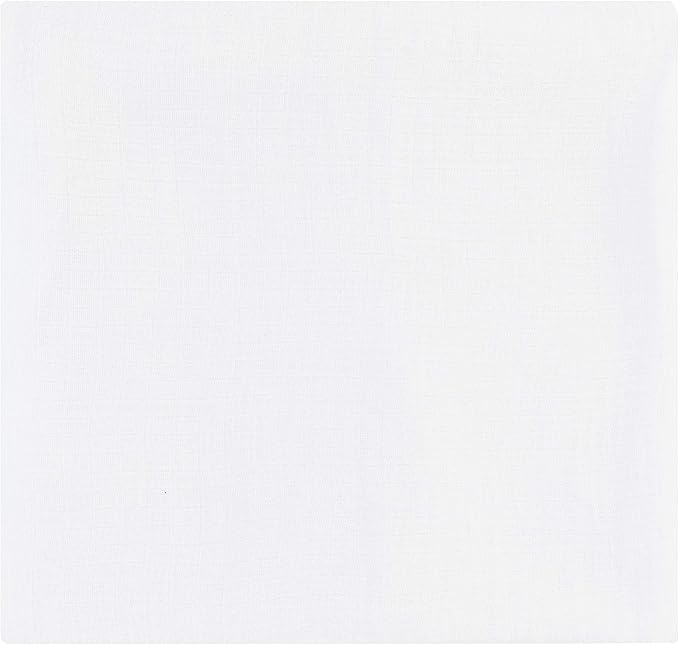 Ely's & Co. Cotton Muslin Swaddle Blanket 1-Pack for Baby Boy or Girl— 100% Cotton Muslin Extra-Large Swaddle Blankets (47” x 47”) Dove White