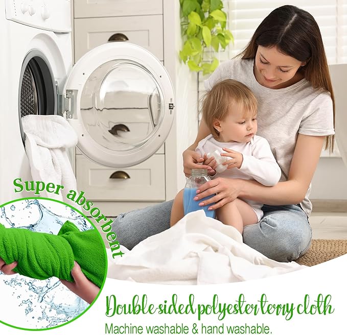 Custom Hooded Bath Towel with Name, Personalized Highly Absorbent Bunny Towels, Baby Bath Towels for Girls Boys, Brithday for Baby, Toddler, Newborn (Green-Dinosaurs)